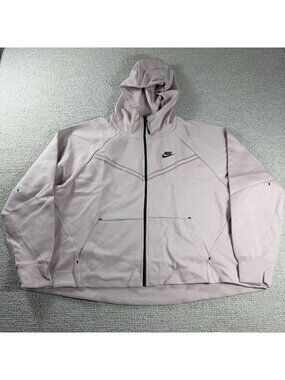 Nike Tech Fleece Wind Runner Full Zip  Jacket Pink Black Women’s Size 2X